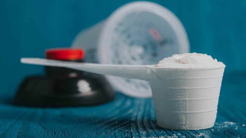 suplementación, proteína, polvo