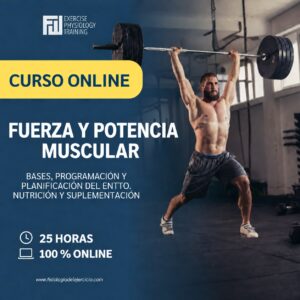 Curso de fuerza y potencia muscular online de 25 horas